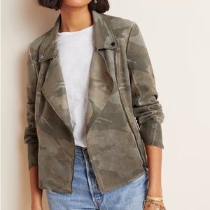 Marrakech Camo Sueded Moto Jacket